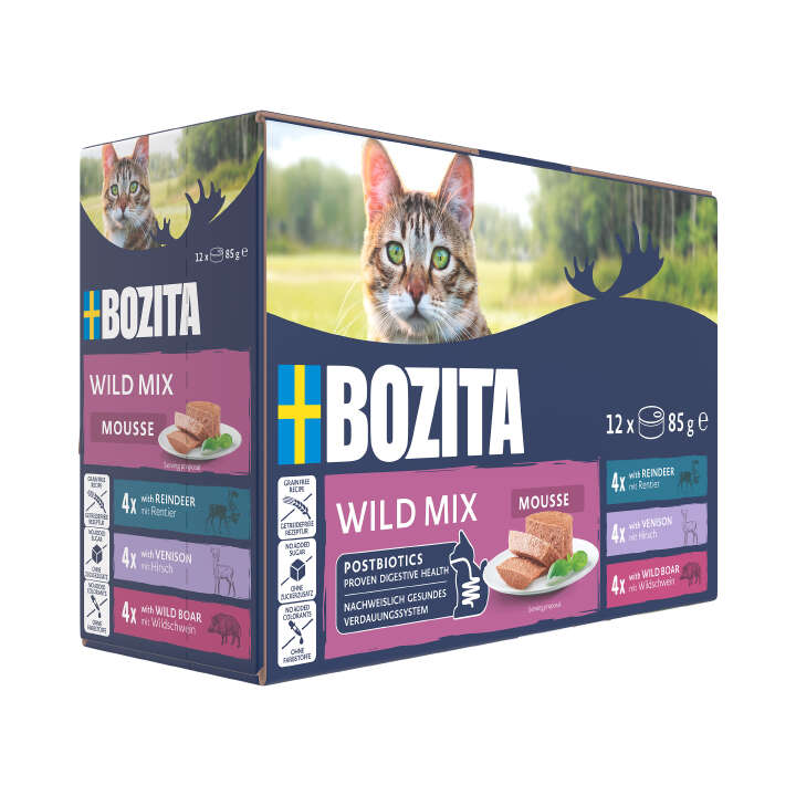 BOZITA Katzen-Nassfutter Mousse Wild Mix